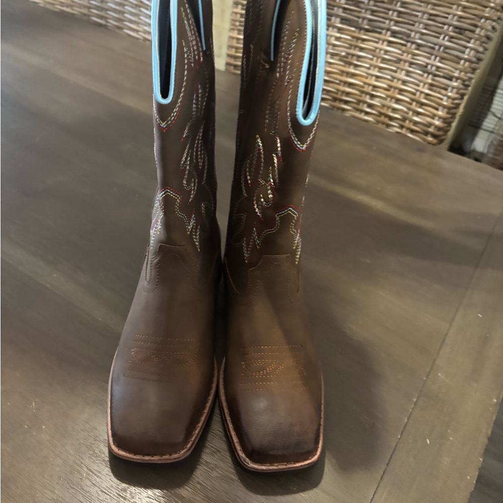 SheSole Woman’s Western Cowboy Boots Wide Calf Sz  39= sz 8.5 New